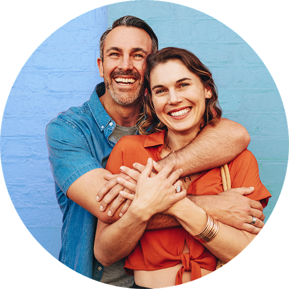 Happy dental patients